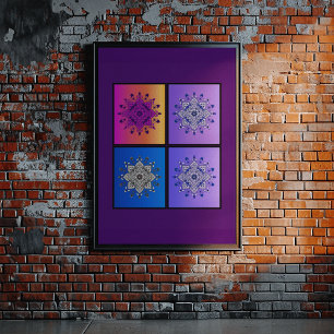 Mystical Mandala Quartet: Solnedgång till midnatt Poster