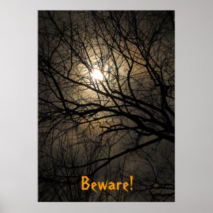 Mystical Måne Halloween Poster