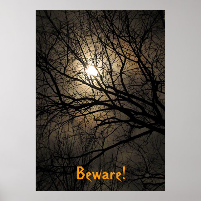 Mystical Måne Halloween Poster (Framsidan)