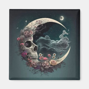 Mystical Måne med Skull Magnet