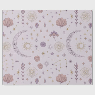 Mystical Måne och Stars Tissue Paper Presentpapper