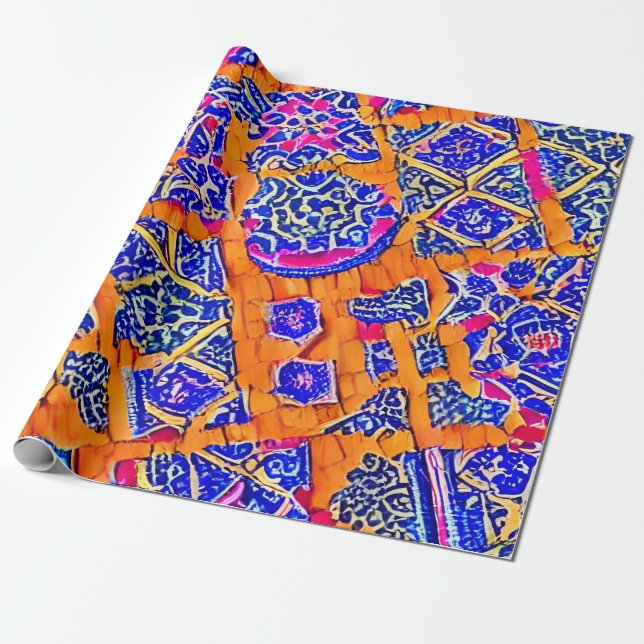 Mystical Marrakech Wrapping Papper Presentpapper (Utrullad)