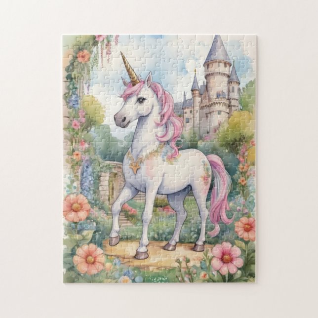 Mystical Meadow Unicorn Pussel (Vertikal)