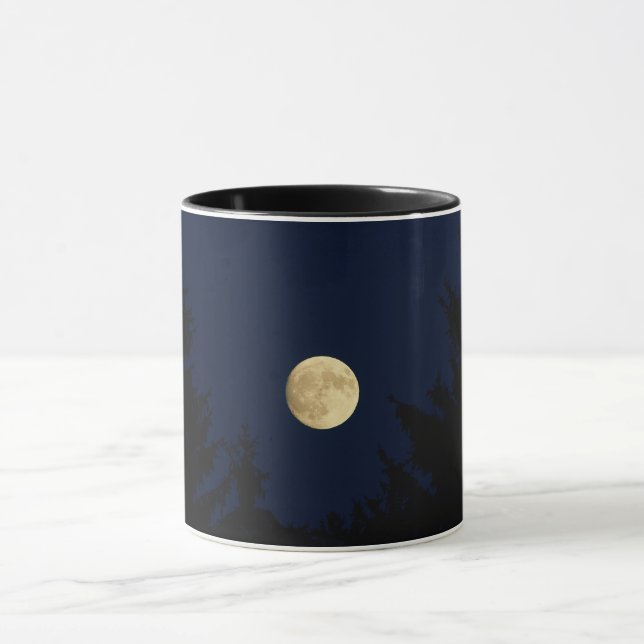 Mystical Moon & Night Forest Silhouette Mugg - Min (Center)