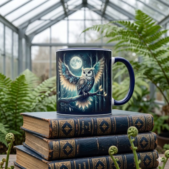 Mystical Moon Owl Celestial Forest Glow Mugg (Mystical Moon Owl Celestial Forest Glow Mug)