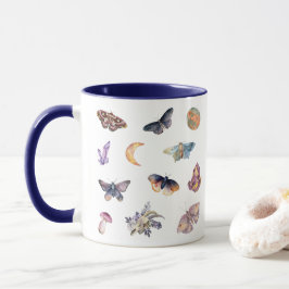 Mystical Moth Crystal Coffee Mug Mugg
