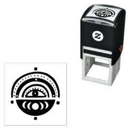 Mystical Öga Magic Elegant Geometric Boho Självfärgande Stämpel