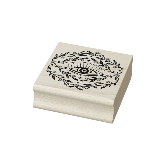 Mystical Öga Magic Elegant Ro Vines Boho Stämpel (Stämpel)