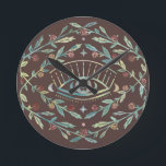 Mystical Öga Ro Vines Magic Boho Colorful Rund Klocka<br><div class="desc">Den här handen gjorde att mönster formade fantastisk för ditt hem. Kolla min butik för mer eller säg till om du vill ha någon anpassningsbar!</div>