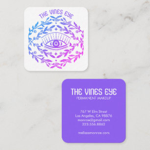 Mystical Öga Ro Vines Magic Boho Fyrkantigt Visitkort