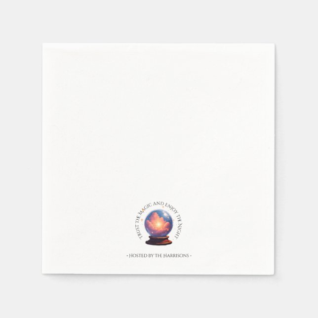 Mystical Orb Halloween Middagslöjor Pappersservett (Framsidan)