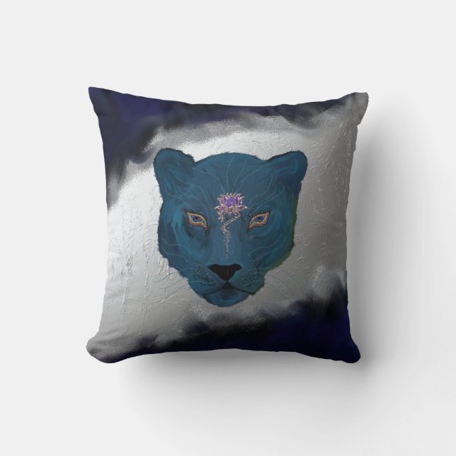 Mystical Panther med Geode Kudde (Framsida)