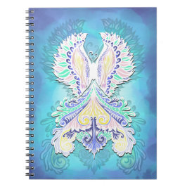 Mystical Pastel Butterfly | Etheral Boho Fantasy Anteckningsbok Med Spiral