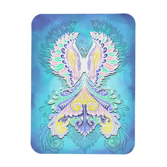Mystical Pastel Butterfly | Etheral Boho Fantasy Magnet (Vertikal)