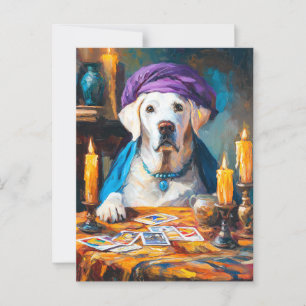 Mystical Pooch Funny Fortuneteller Hund Vykort