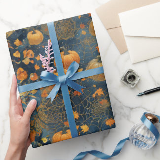 Mystical Pumpkin Dreams Wrapping Papper Presentpapper