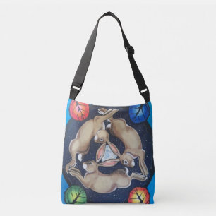 Mystical Rabbit Trio Måne Seasons Kor Body Bag Axelväska