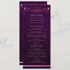 Mystical Rainbow Deep Plum Sol Måne-astronomi Program