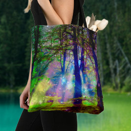 Mystical Rainbow Forest Fantasy Art Tygkasse