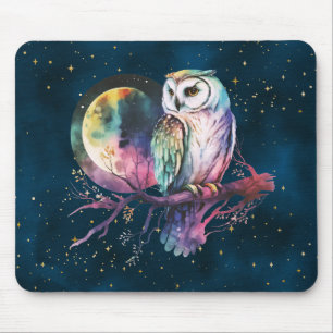 Mystical Rainbow Uggla och Full Moon Celestial Musmatta