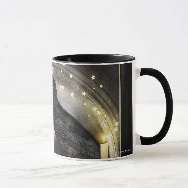 Mystical Raven Gothic Digital Art Mugg (Höger)