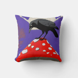 ◼️ Mystical Raven Square Cushion (16x16 in) Kudde