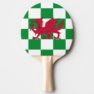 Mystical Red Celtic Dragon Flagga of Wales Pingisracket
