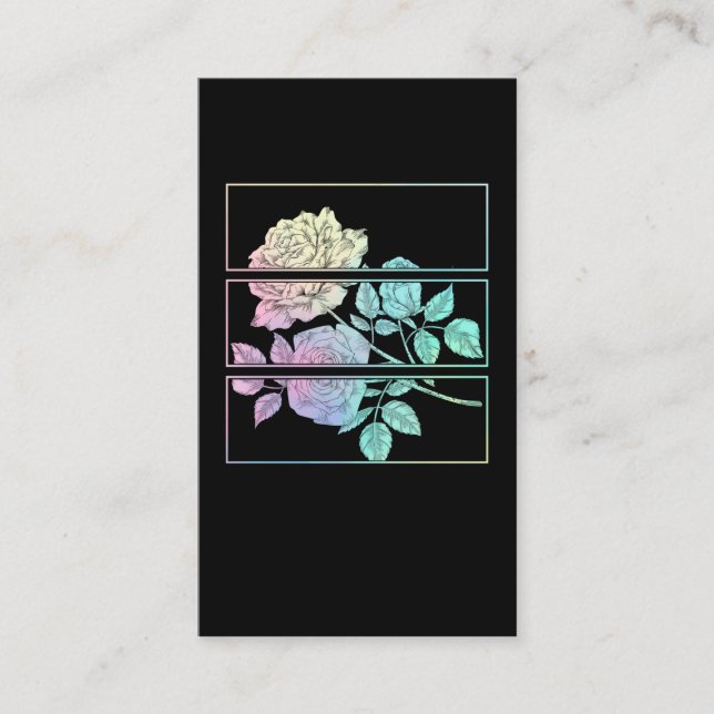 Mystical Ro Pastel Goth Wicca Occult Witchcraft Visitkort (Framsida)