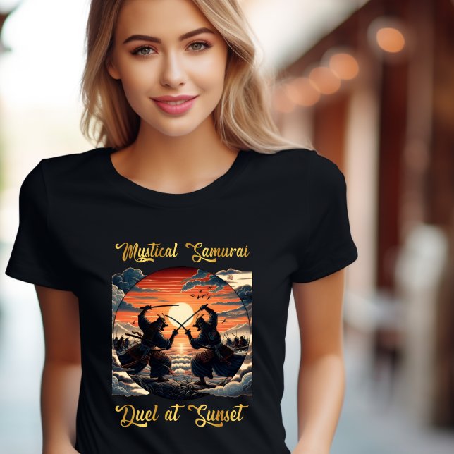 Mystical Samurai Duel in Sunset T-Shirt (Skapare uppladdad)