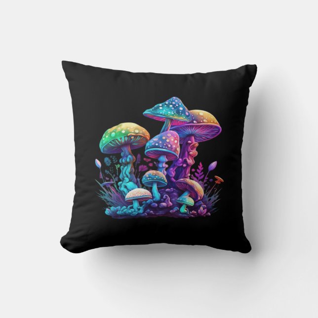 Mystical Shroom - Whimsigoth and Witchcore Wonderl Kudde (Framsida)
