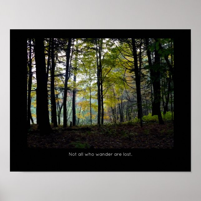 Mystical Skogen Quechee Gorge-inspirationsoffert Poster (Framsidan)