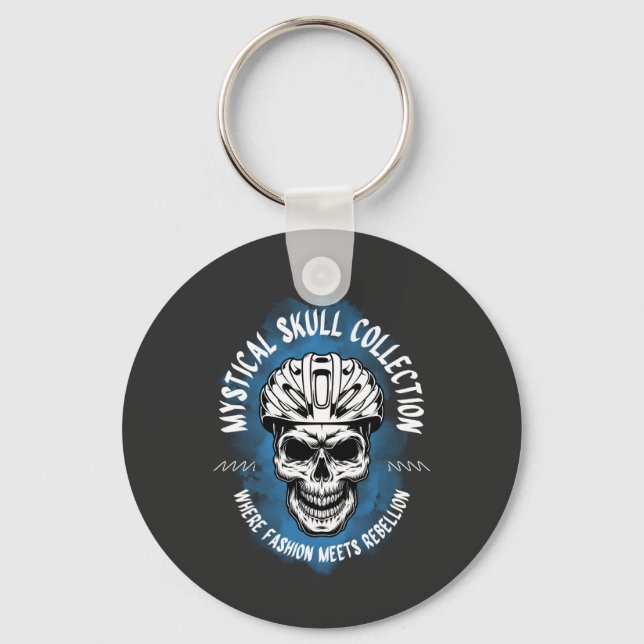 Mystical Skull Collection Grafik nyckelring – Dark (Framsida)
