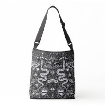 Mystical Snake Lunar White Tote