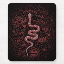 Mystical Snake Vintage Mousepad Musmatta