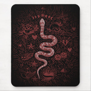 Mystical Snake Vintage Mousepad Musmatta