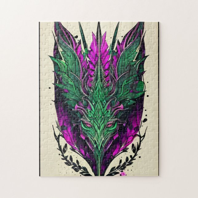 Mystical Sphinx Abstrakt Puzzle - 252 Delarare Pussel (Vertikal)