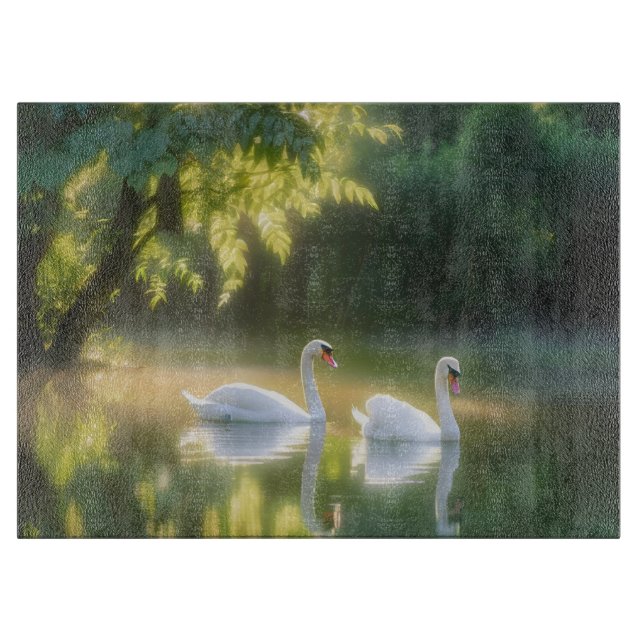 Mystical Svanar glimtar på ett bra sätt på sommard (Framsidan)