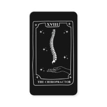 Mystical Tarot Card Black and White Chiropractor