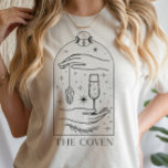 Mystical Tarot Card, Coven Bachelorette Party T Shirt<br><div class="desc">Den här designen har en mystiskt rostiskt design som inspirerar till ett rostiskt tarotkort. Se hela samlingen för mer matchande objekt!</div>