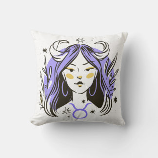 Mystical Taurus Zodiac Kudde