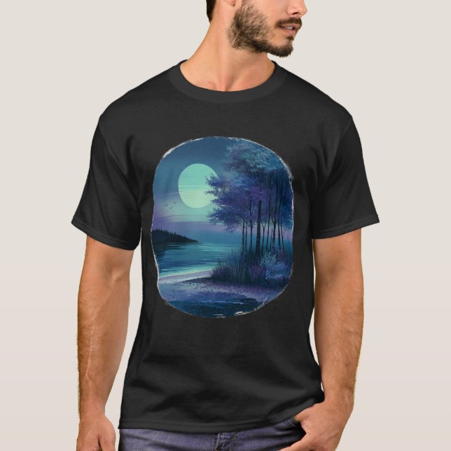 Mystical Twilight Forest by Sjö T-Shirt (Framsida)