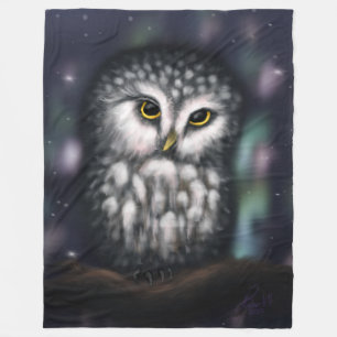Mystical Uggla i norra Nightfall Fleecefilt