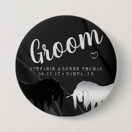 Mystical Unicorn Bröllop (Groom) Knapp