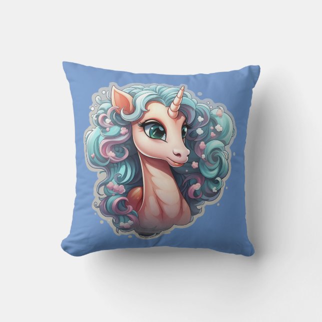 🌟 ✨ Mystical Unicorn Cushion ✨ 🌟 Kudde (Framsida)