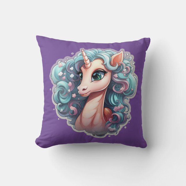 🌟 ✨ Mystical Unicorn Cushion ✨ 🌟 Kudde (Framsida)