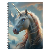 Mystical Unicorn i fantastiska berg