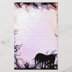 Mystical Unicorn w/linjer (mystical) Brevpapper