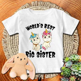 Mystical Unicorn World's Best Big Sister | BLCKTXT T Shirt