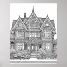 Mystical Victorian Home 10: Färgning av Vuxen Post