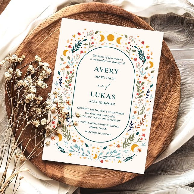 Mystical Vintage bröllop-inbjudan Inbjudningar (Skapare uppladdad)